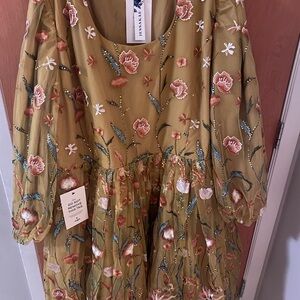 Fall dress beautiful embroidery size 4x